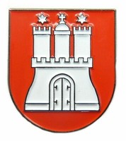 Pin Anstecker Hamburg Wappen Anstecknadel