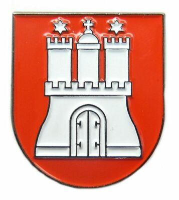 Pin Anstecker Hamburg Wappen Anstecknadel