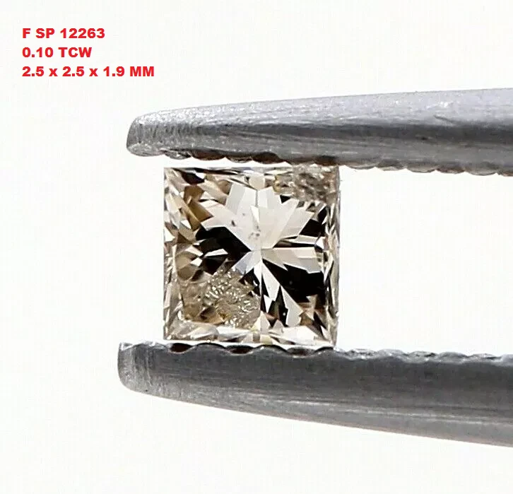 Natural Diamond 0.10ct Intense Yellow Sparkling Princess Brilliant Cut For Jewel - Image 2 of 4