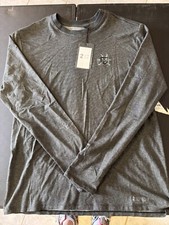 NWT MEN'S 2UNDR LS CREW TEE, SIZE: XL, COLOR: CHARCOAL M20