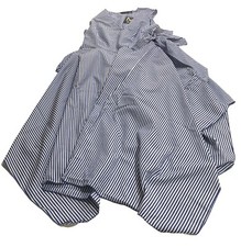 Mlle Gabrielle Blue And White Striped Dress 3XL