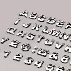 40pcs Stickers  Car Auto Chrome DIY 3D  Letter  Digital 