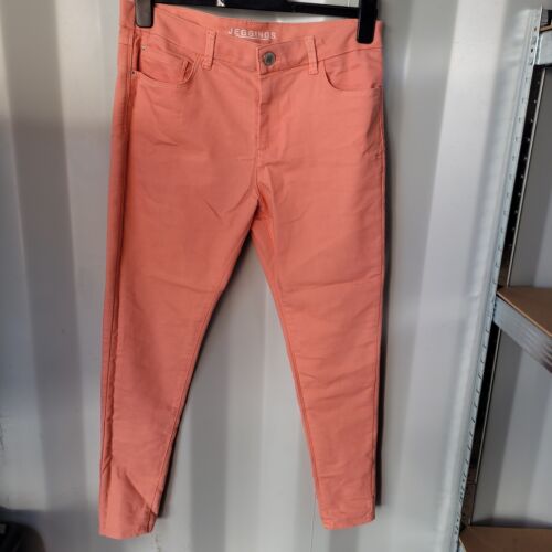 M&S Womens Orange Jeggings UK Size 14 With Pockets