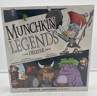 MUNCHKIN LEGENDS DELUXE SET SEALED STEVE JACKSON GAMES