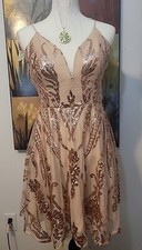 Windsor Sequins Mini Dress Sz Large. 