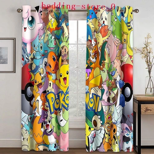 Tende Oscuranti 3D Spesse Bambini/Pokemon Pikachu Anello Termico Occhiello Superiore/Tende - Foto 57 di 93