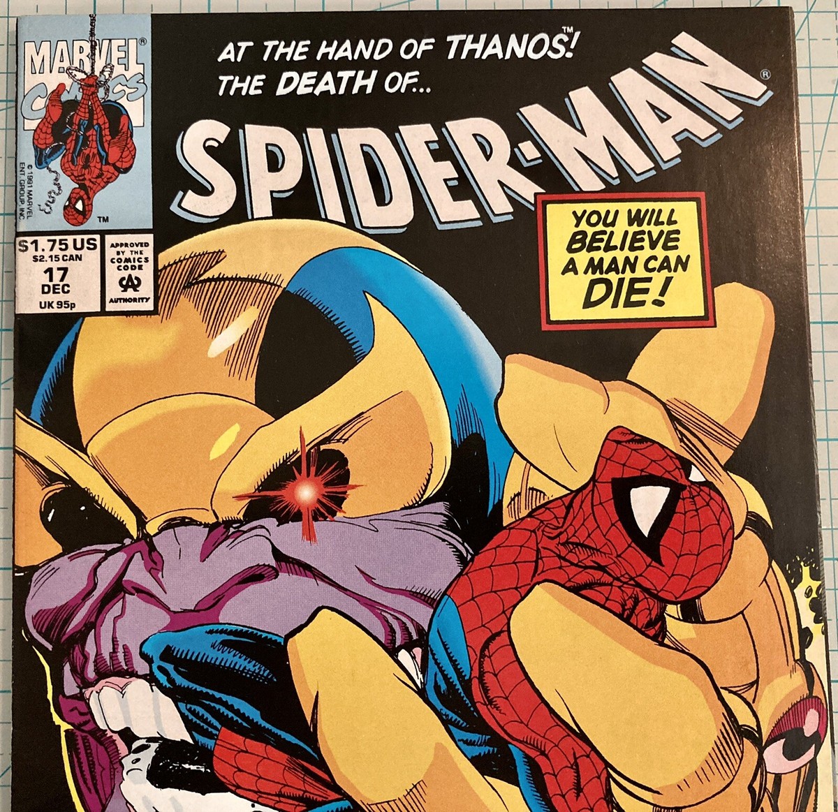 Spider-Man Thanos Avengers 1977年comic 1977 Marvel Two-In-One Thing Spiderman Thanos Infinity Stone