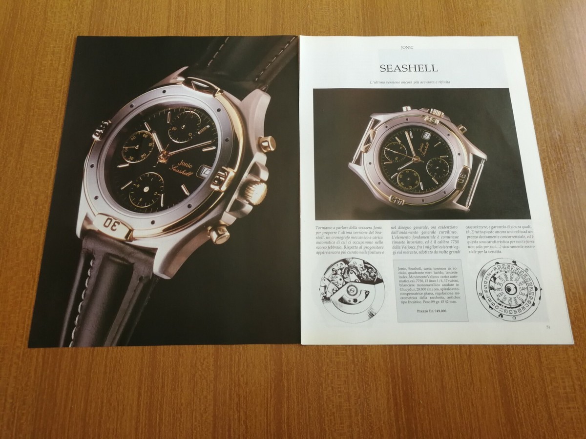 JONIC SEASHELL VALJOUX MOVEMENT CARATTERISTICHE OROLOGIO WATCH VINTAGE  ARTICOLO | eBay