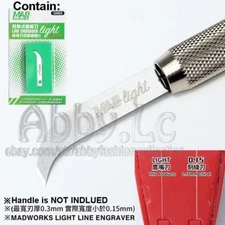 MADWORKS Model Scriber Craft Chisel Tools Light Hook Line Engaver 0.15mm 35003