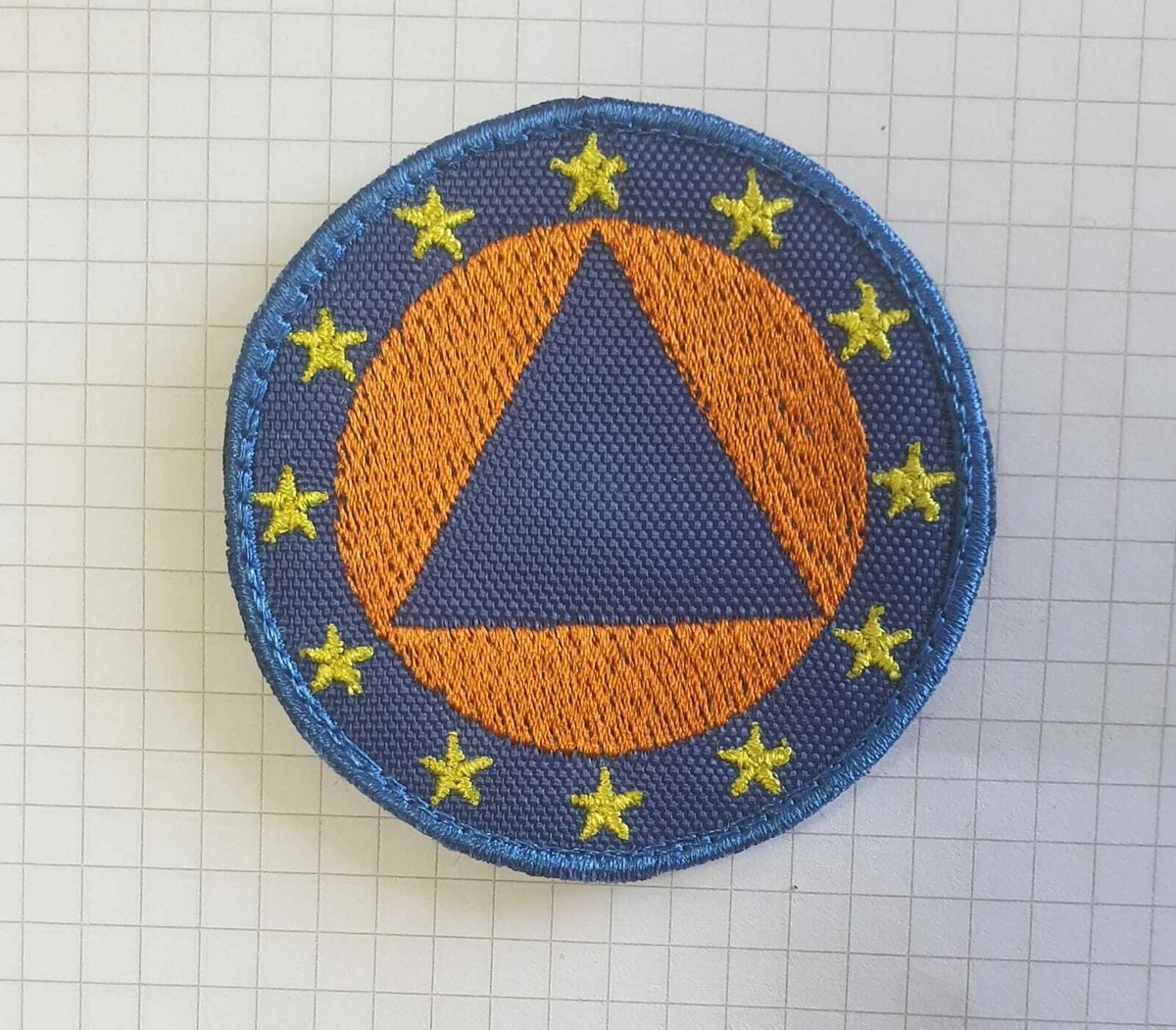 Patch] PROTEZIONE CIVILE TUO NOME A STRAPPO cm 10x3 toppa ricamata