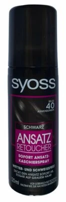 SYOSS Ansatz Retoucher Ansatz-Kaschierspray Schwarz 120ml