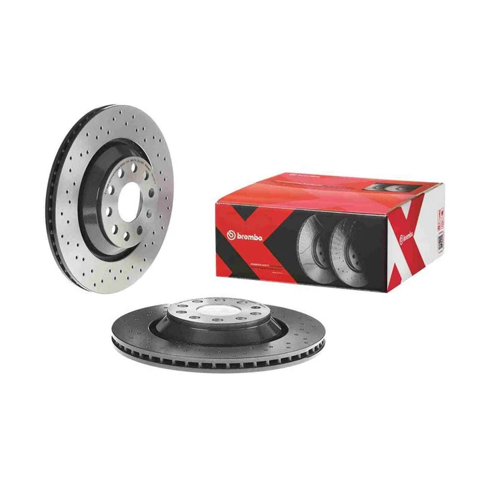 brembo BREMSSCHEIBEN+ BELÄGE VORNE+HINTEN passend für VW GOLF 7 GTI R S3 LEON 5F - Bild 4 von 4