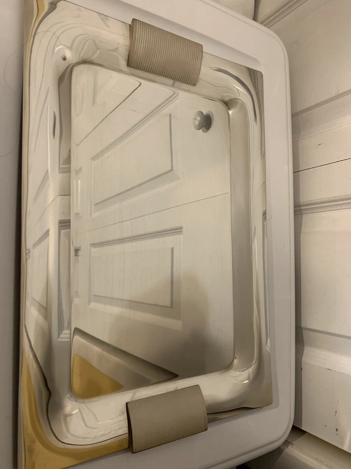 Mid Century Italian Lauffer Collection por Towle bandeja de aço inoxidável 18/10 17” X 12” - Imagem 4 de 4