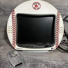 Hannspree Red Sox Baseball TV T093 10” LCD 2005 Leather Remote TESTED MLB