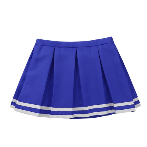 Niñas Cheer Leader Disfraz Uniforme de Animadora Vestido Top Corto Falda Plisada - Imagen 26 de 28