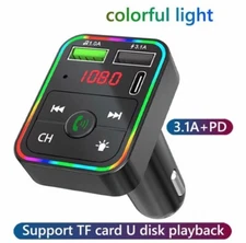 Bluetooth Wireless FM Transmitter Adapter Car Charger AUX Handsfree