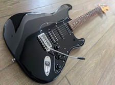 SUPERCHARGED HSH ALL BLACK Fender Squier Strat Affinity GREAT CONDITION