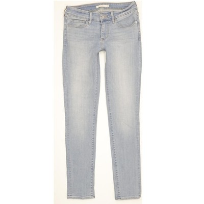 Levi's 711 Skinny Slim Stretch Jeans Damen Blau W27 L30 (107234)