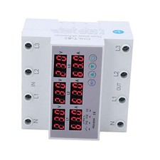 Ac 390 500,Ac 390 500 V 3 Phase 3 Phase Din Rail Voltmeter Ammeter 63A