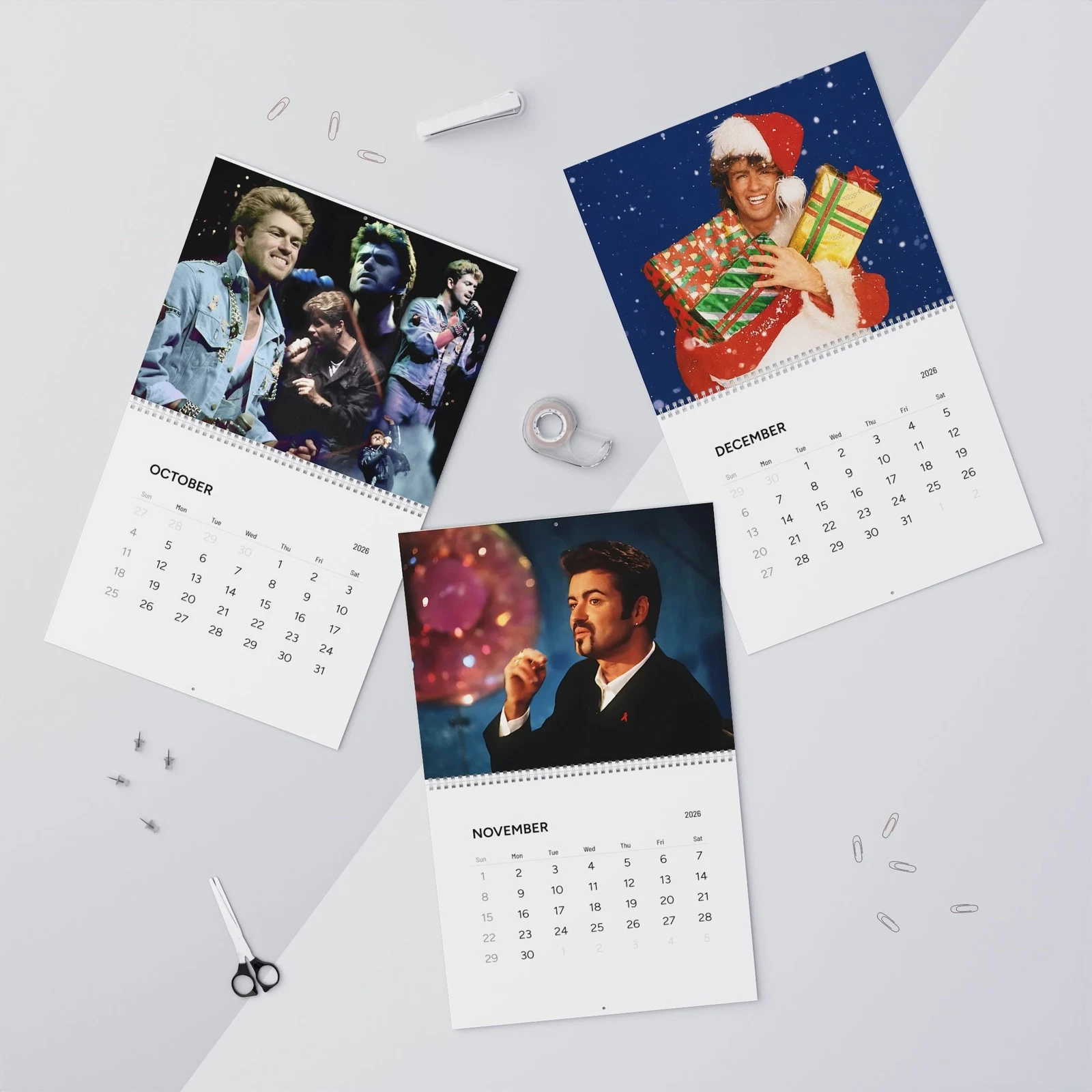 George Michael Wall Calendar 2026