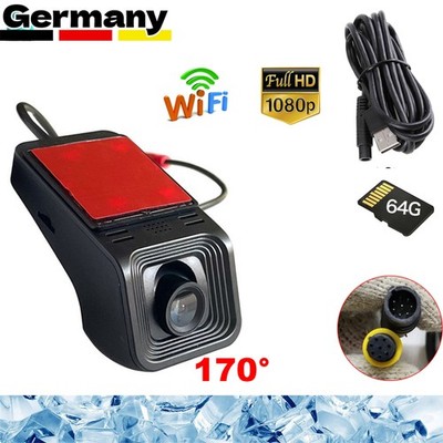 64G Auto Kamera DVR Full HD 1080P Dash Cam Videorecorder Für Android Autoradio