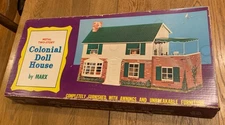 Vintage MARX 1970's Tin Litho Dollhouse with box NEVER ASSEMBLED!!