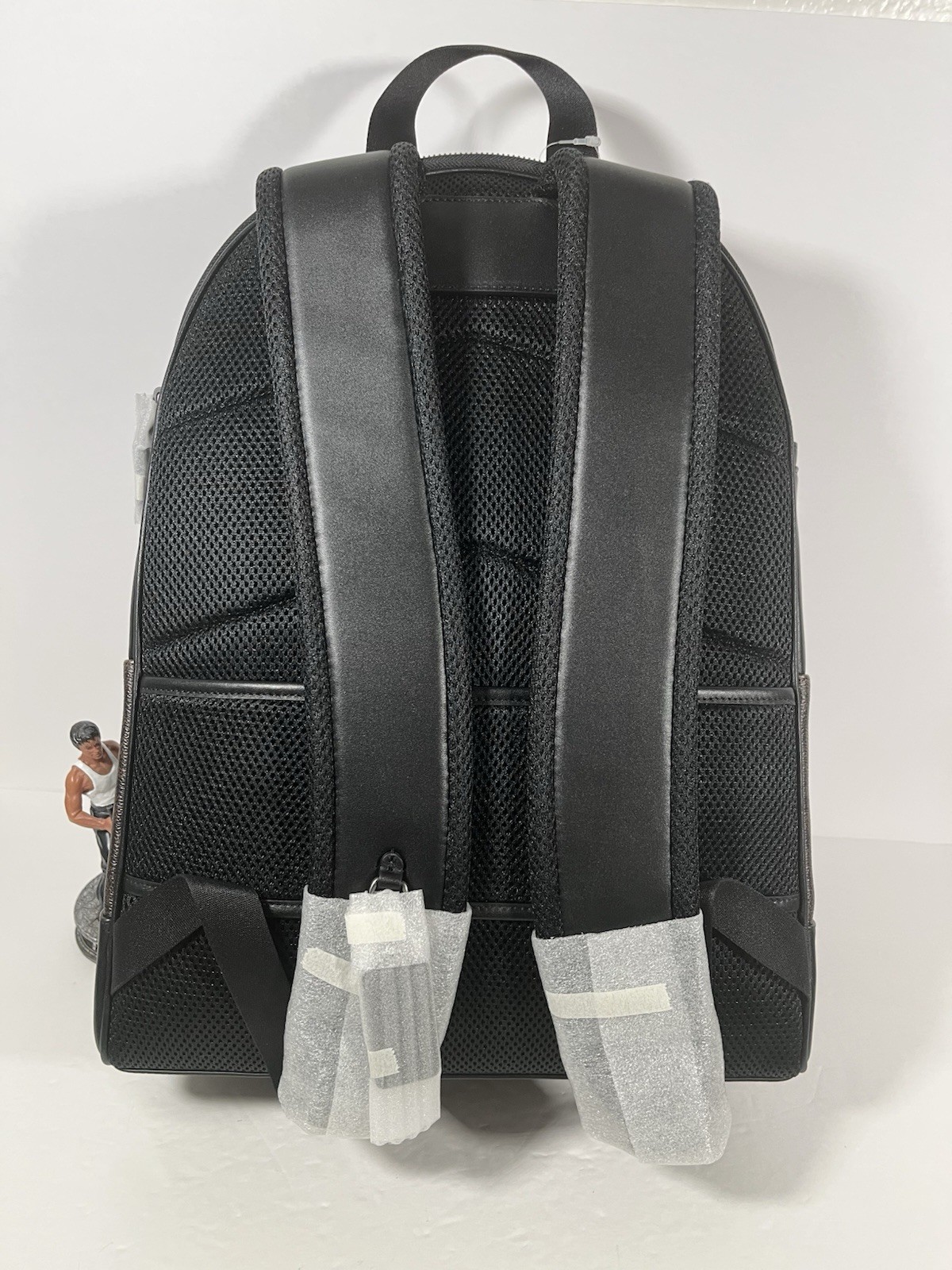 Rare Coach West Backpack In Signature Canvas With Varsity Strip NWT image 2