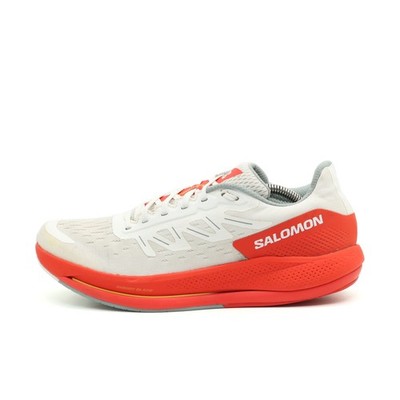 Salomon Herren Spectur Sneaker weiß/rot Textil Low-Top Laufschuh EU 43 1/3