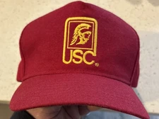 Rare USC Trojans Vintage Snapback Trucker Drew Pearson Hat Cap Wool No Tag