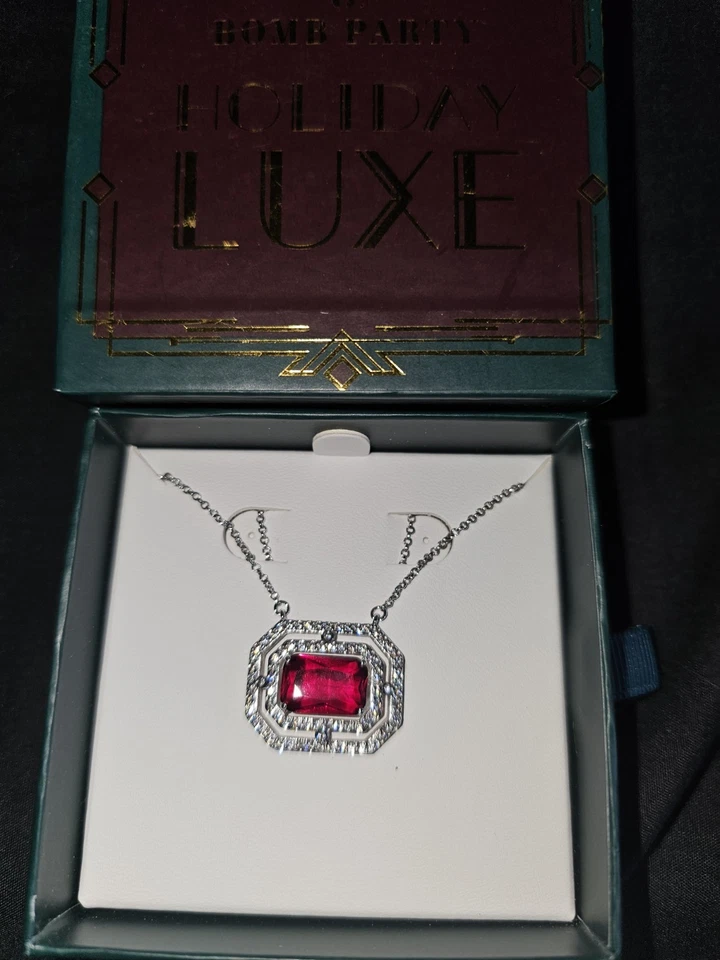 Anillo Bomba Fiesta Vacaciones Lujo Collar RBP2690 "Ponerse el Ritz" Rubí en... Foto 4 de 4