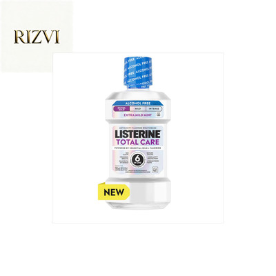 Listerine Total Care Alcohol-Free Mouthwash, Extra Mild Mint, 250 mL