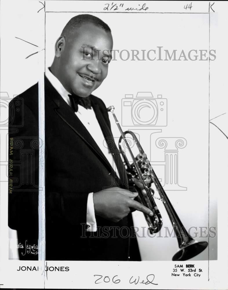 1978 Press Photo Jazz musician Jonah Jones with his trumpet - pio36217