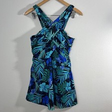 Swimsuits for All Swim Dress Womens 16 Multi Tropical Swimwear Tankini Top