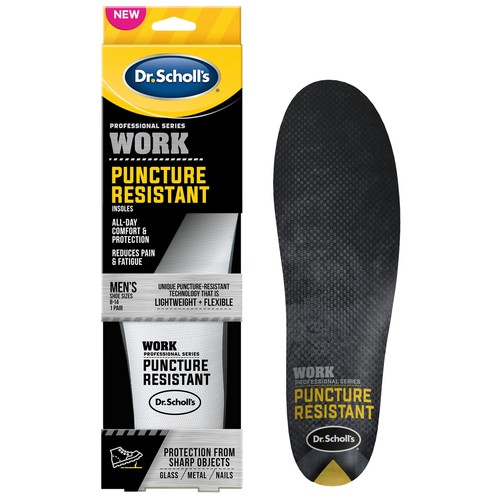 Dr. Scholl's Professional Series Work Puncture Resistant Insoles, Men's 8-14, 