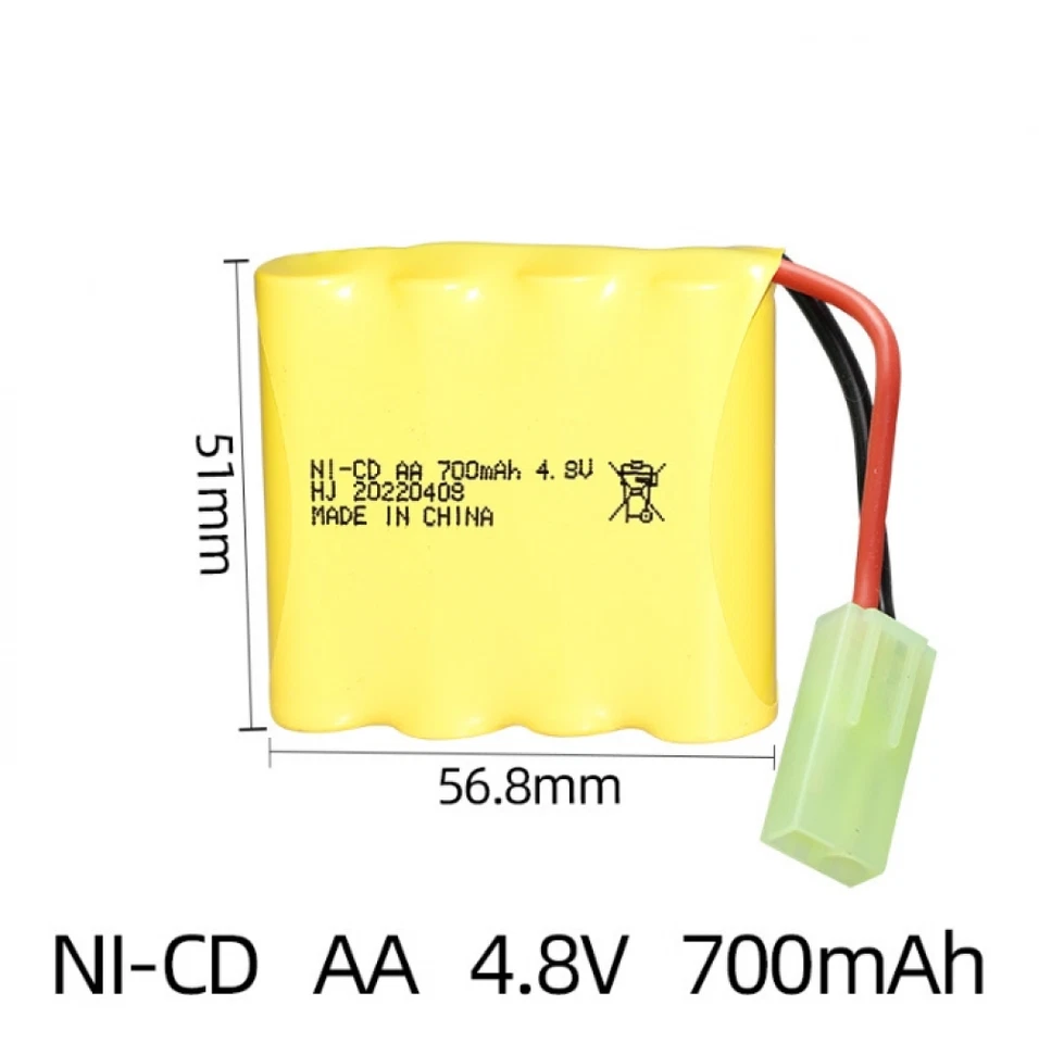 Paquete de baterías recargables SM-2P de 4,8 V 700 mAh Ni-Cd para coche con control remoto Foto 3 de 4