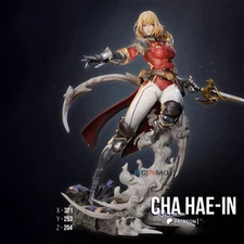 3D Print Solo leveling Cha Hae-In Unpainted Resin Unassembled Statue 1/8 H23cm