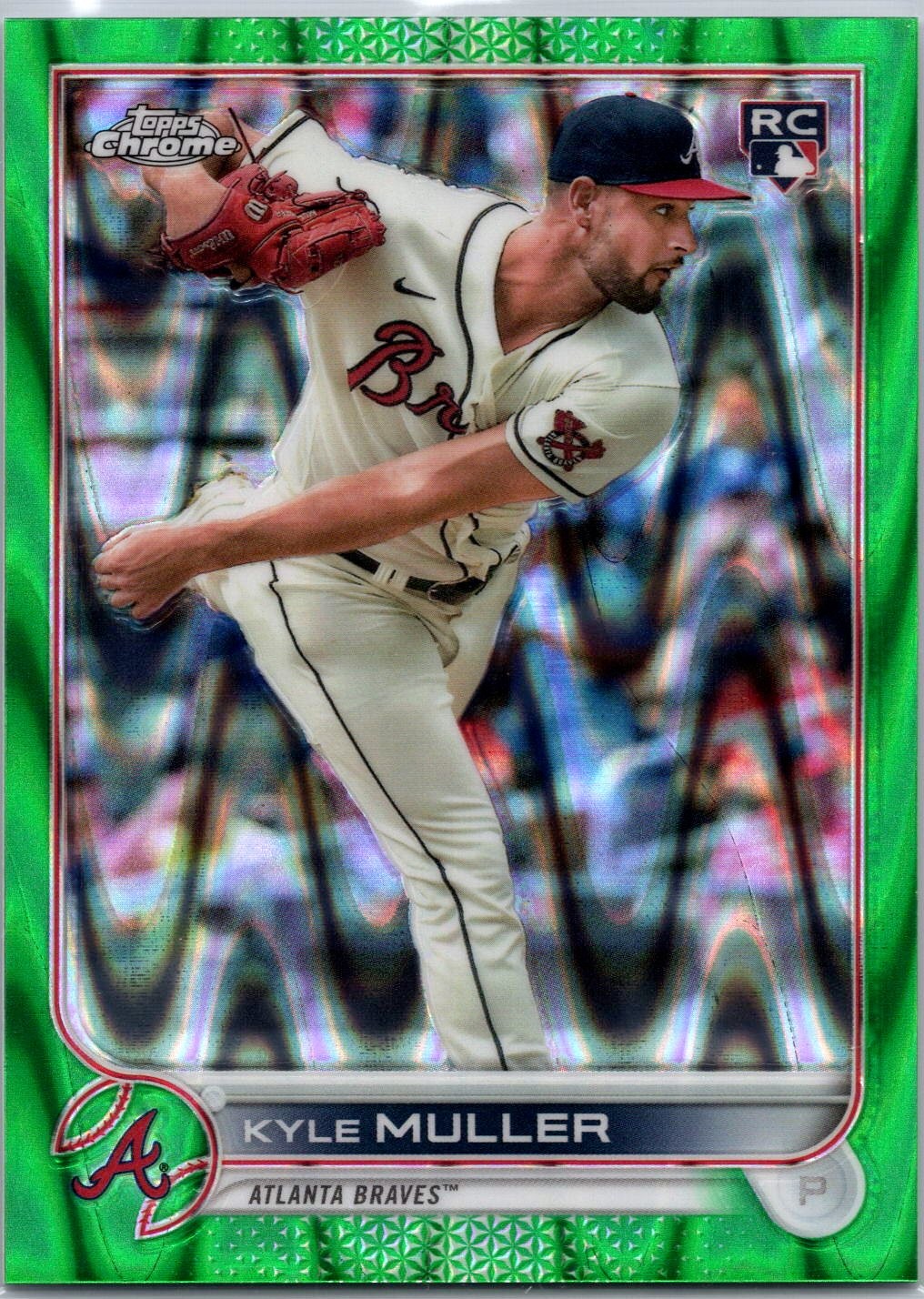 2022 Topps Chrome #70 Kyle Muller Green Wave Refractor #/99
