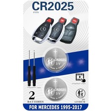 Repuesto de batería llavero para Mercedes-Benz (1995-2017) Clase C Clase E ML S 
