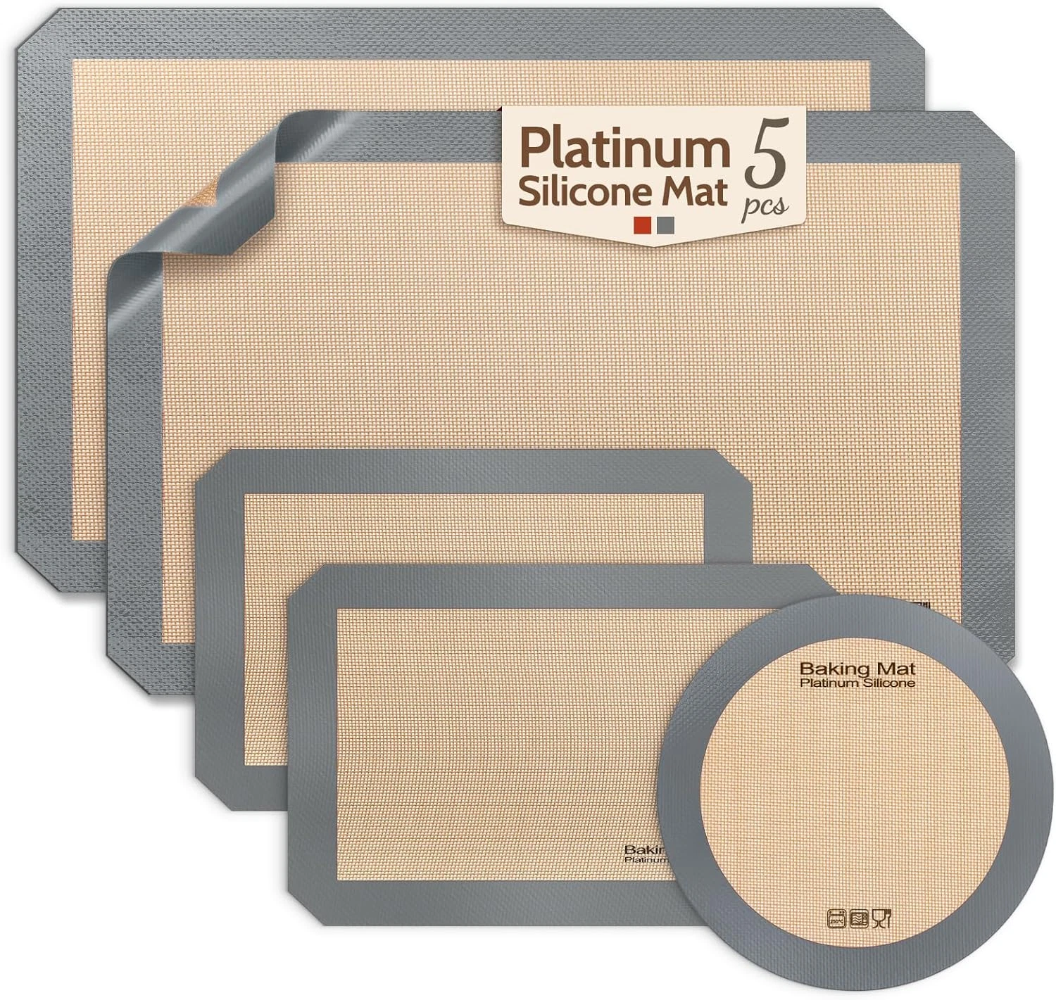 Silicone Baking Mat, Extra-Thick Platinum Silicone, Non-Stick Food Grade Baking
Opens in a new windo