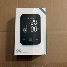 CO2 Upper Arm Blood Pressure Monitor Large Display - 2x120 Memory LED w/Bag