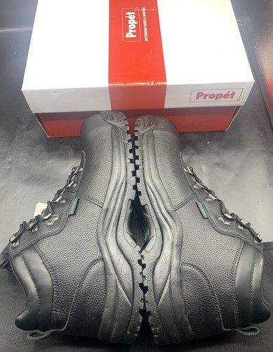 Propet MBU002L Shield Walker Waterproof Men's Boots Size 12 Black NIB W/tags - Picture 2 of 8