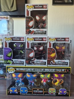 Funko Pop Marvel Spider Man Miles Morales Gamerverse Bundle 4 Pack 4 OVP