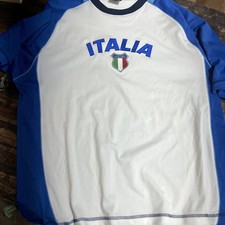 Starter Soccer Football Italy Italia Jersey Vintage White Blue Large