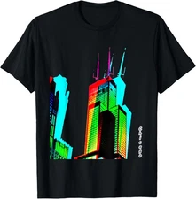 Chicago Willis Tower (Sears Tower) Color Prism T-Shirt