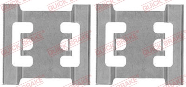 Front QUICK BRAKE 109-1688 Accessory Kit, disc brake pad for ,NISSAN,OPEL,RENAUL