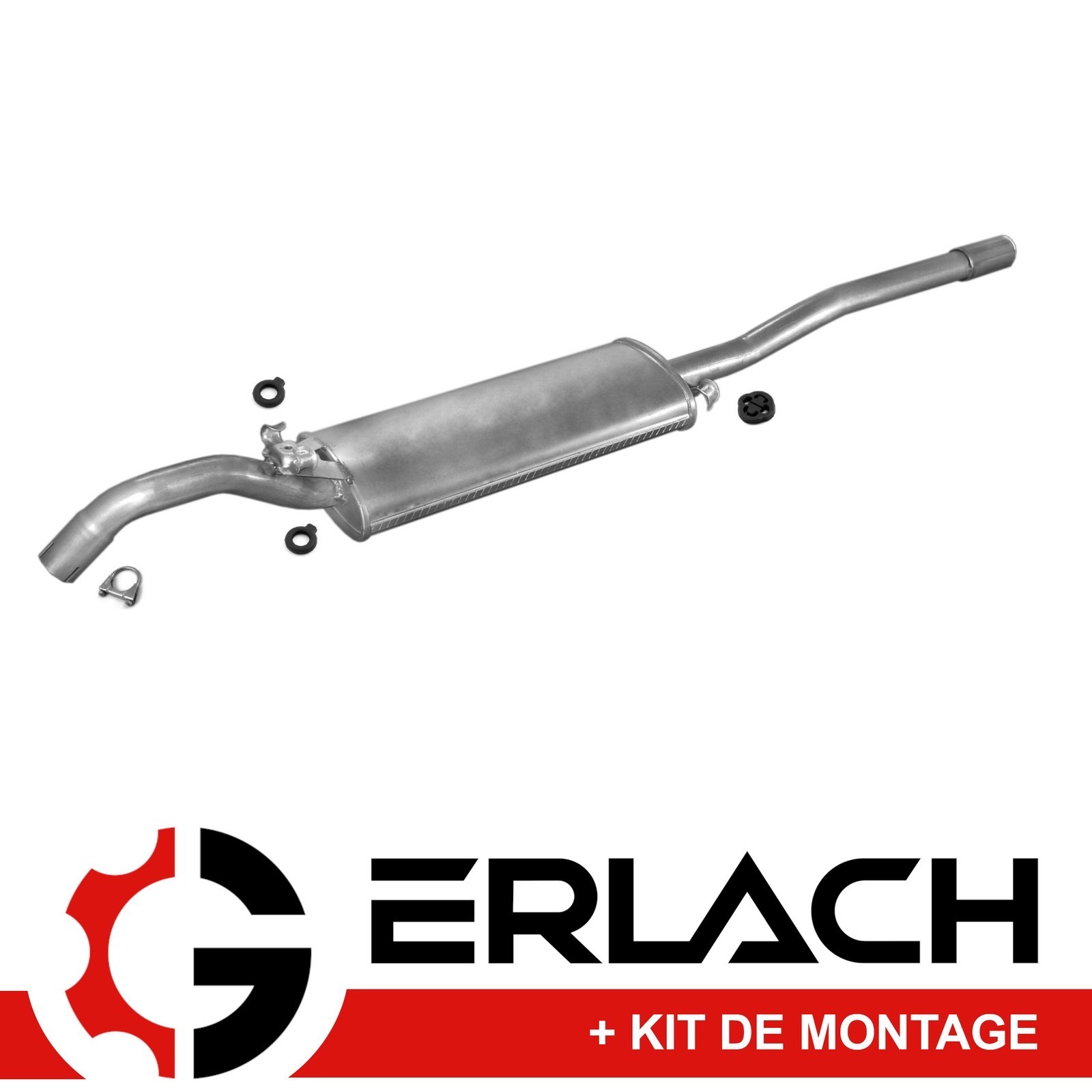 Silencieux arriere pour VW Jetta II 1.3 et 1.6 de 1984 a 1992