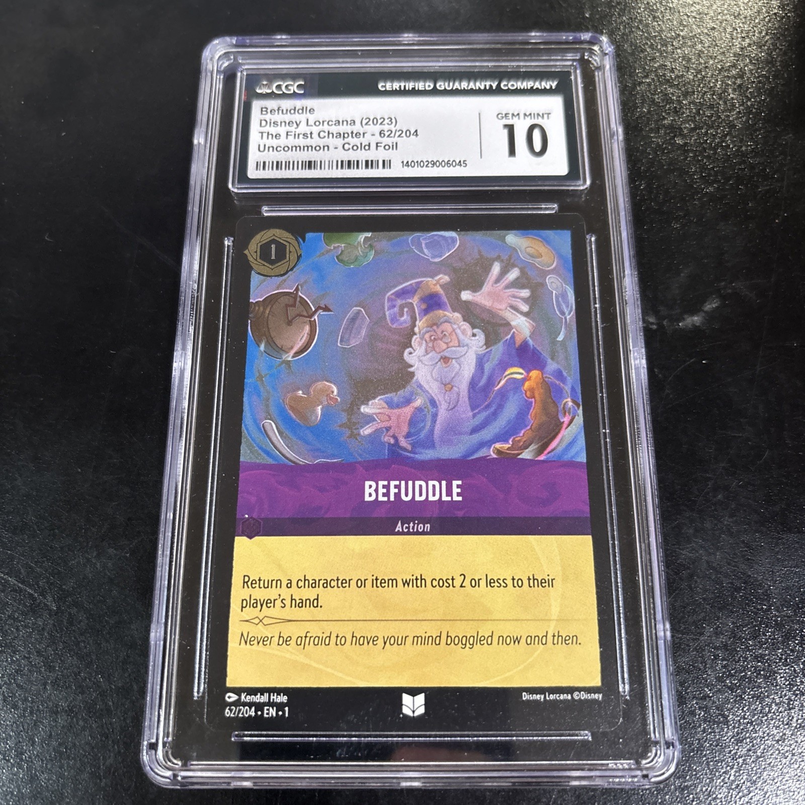 2023 Foil The First Chapter #62/204 Befuddle CGC 10 Pre-Errata