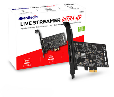 AVerMedia Live Streamer Ultra HD GC571 PCIe Capture Card 4K60 HDR