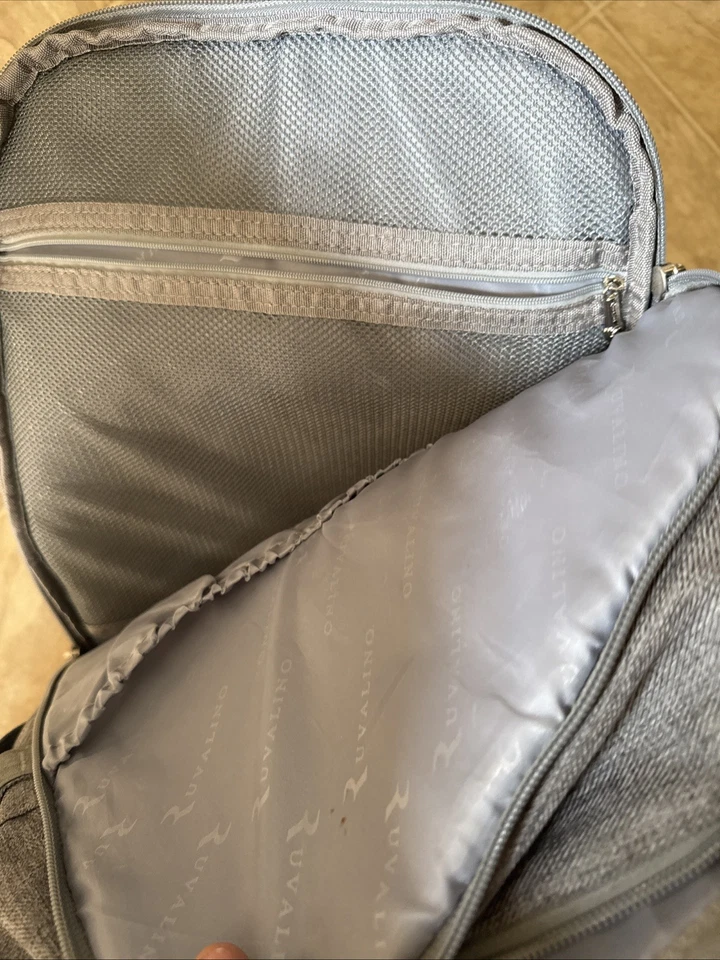 Mochila Bolsa Pañales, Mochila de Viaje Multifunción RUVALINO Gris Foto 3 de 4
