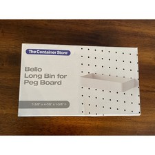 The Container Store Bello Long Bin for Peg Board NIB